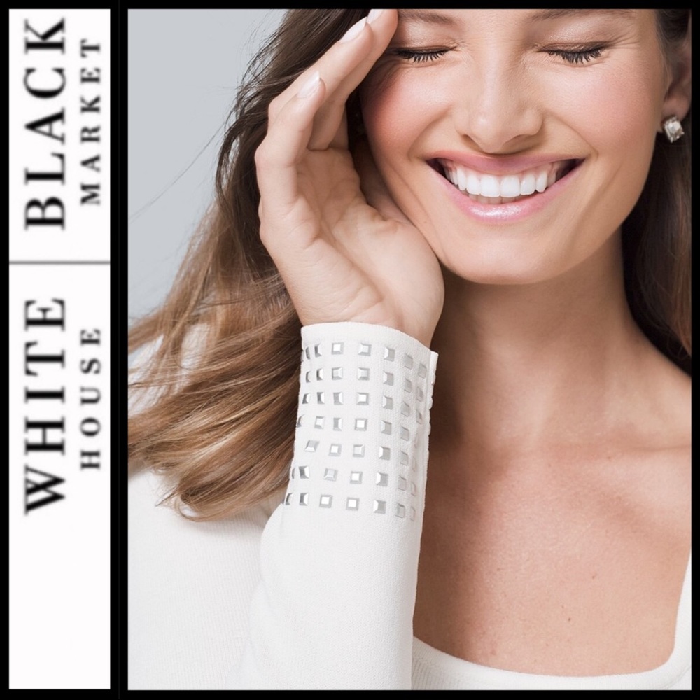 Ivory Square-Neck Sweater - White